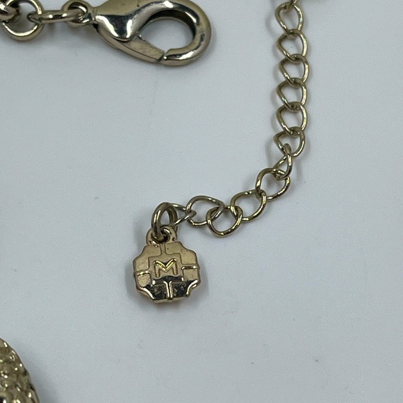 Monet Signed Vintage Chunky Statement Y Shaped Necklace - Picture 4 of 5